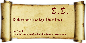 Dobrovolszky Dorina névjegykártya